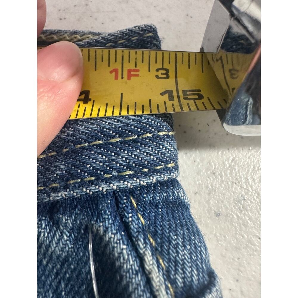 NEW We the Free People Maggie Mid-Rise Straight Jeans 26 Chewed Hem Button D43 - Picture 7 of 8